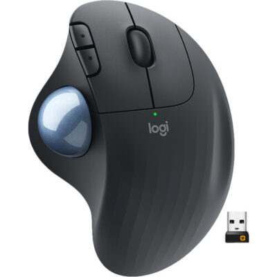 Logitech Ergo M575 Wireless Trackball Mouse (Black)