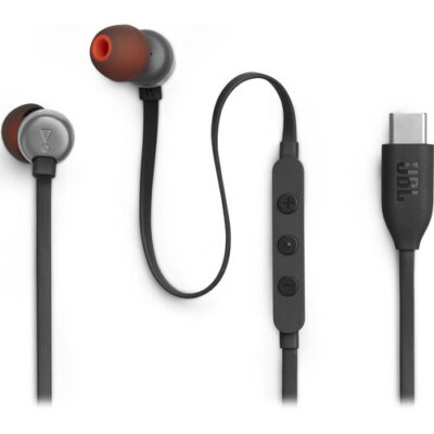 JBL Tune 310C USB-C Earbuds with Microphone (Black)