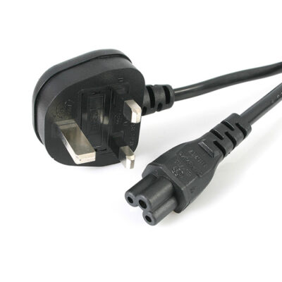 3-Pin Fused Standard Flower Cable for Laptop Chargers