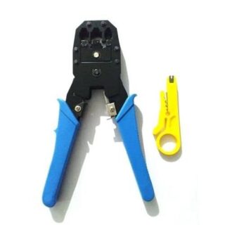 RJ45 Cat5e / Cat6 Crimping Tool with wire stripper