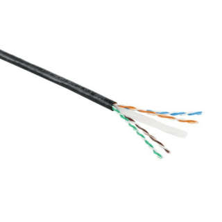 Cat6 UTP UV Outdoor Grade Network Cable Black (Price per metre)
