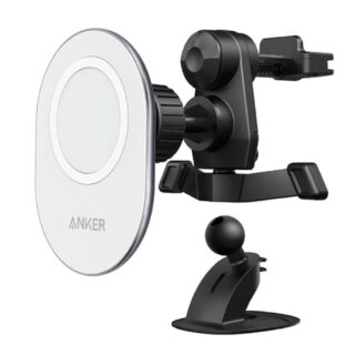 Anker PowerWave Magnetic Charging Car Mount Black+White