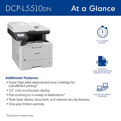 Brother DCP-L5510DN Mono Laser Printer - Image 7