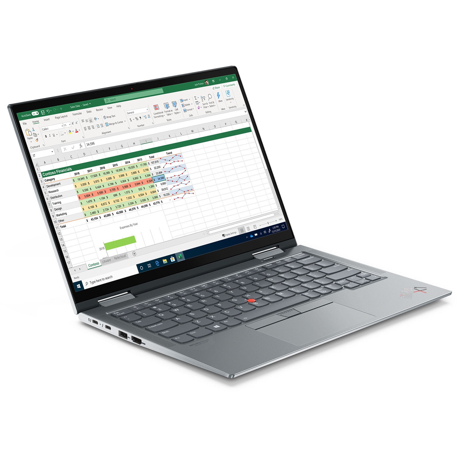 Lenovo 14" ThinkPad X1 Yoga Gen 6 Core i5 Multi-touch Laptop - Image 4